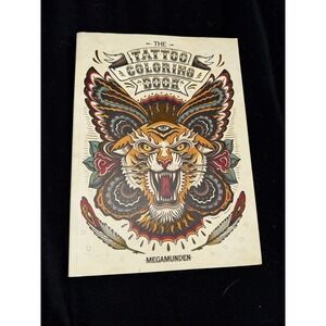 The Tattoo Coloring Book With 2 Pull-Out Posters FRENCH FOLD Art Hobby Craft